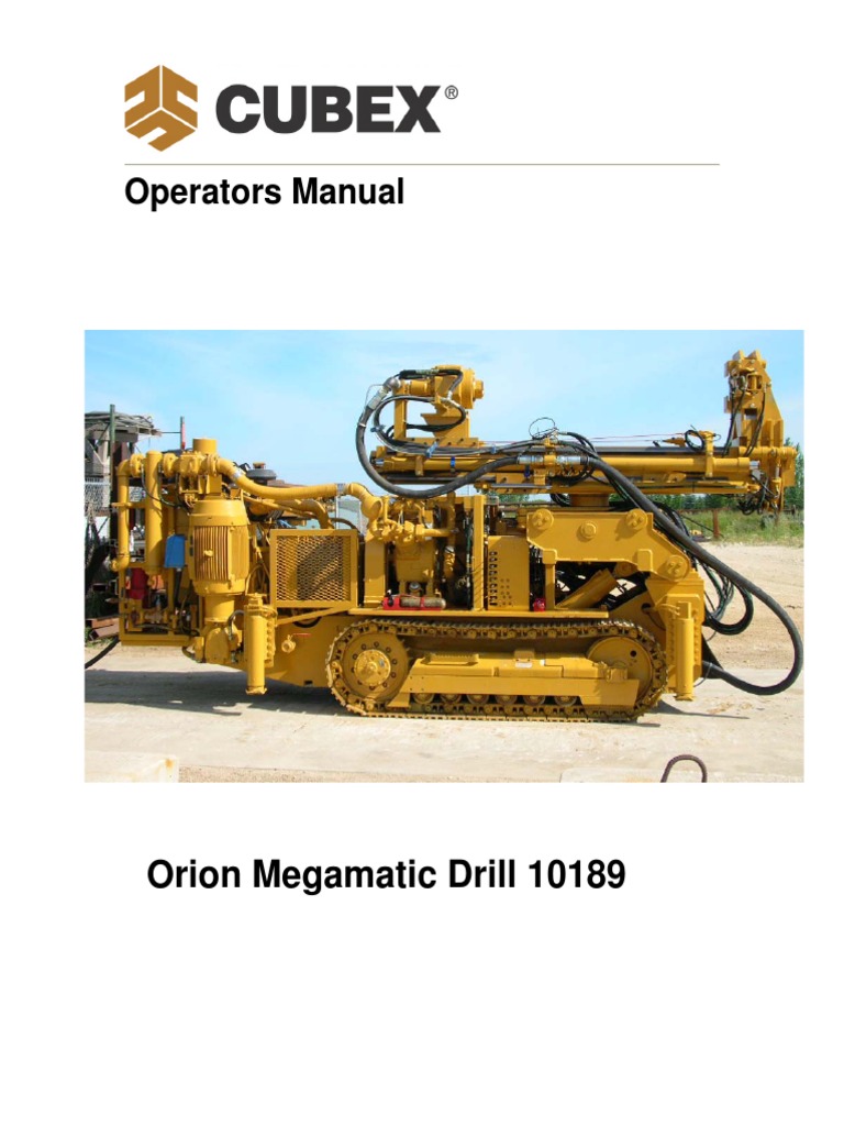 Orion Operators Manual | PDF | Valve | Pump