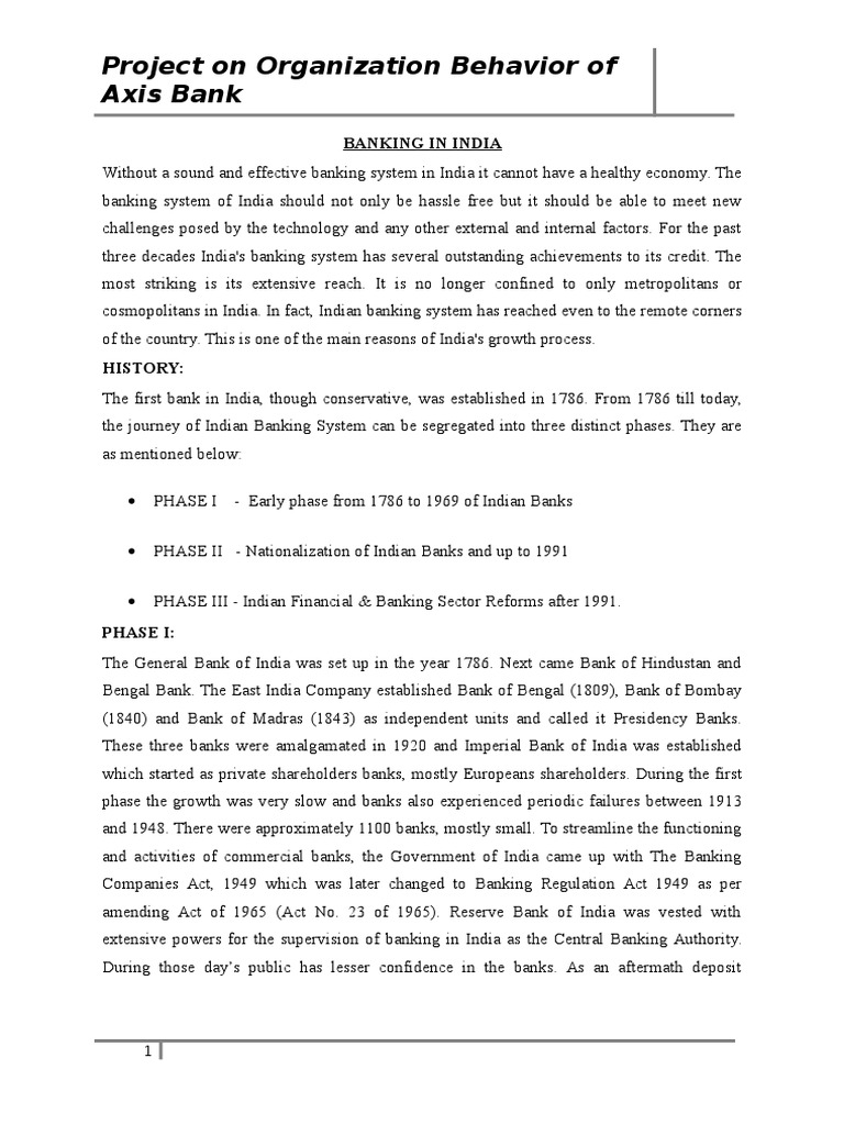 Axis Bank Pdf Theory Organizational Culture