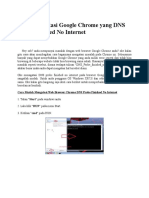 Cara Mengatasi Google Chrome Yang DNS Probe Finished No Internet