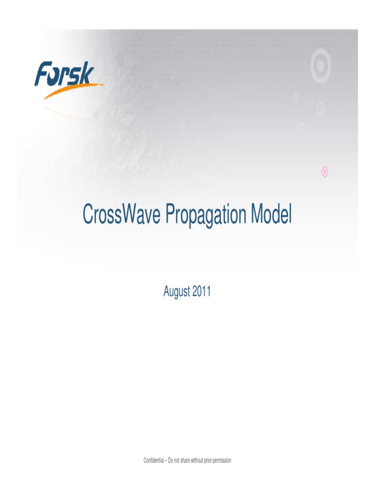 CrossWave Propagation Model Overview | PDF | Radio Propagation | Radio ...