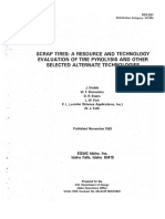 Pyrolysis of tires