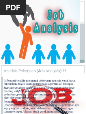 Analisis Pekerjaan Pdf