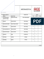 Inspection and Test Plan: ISO 9001: 2008 CERTIFIED