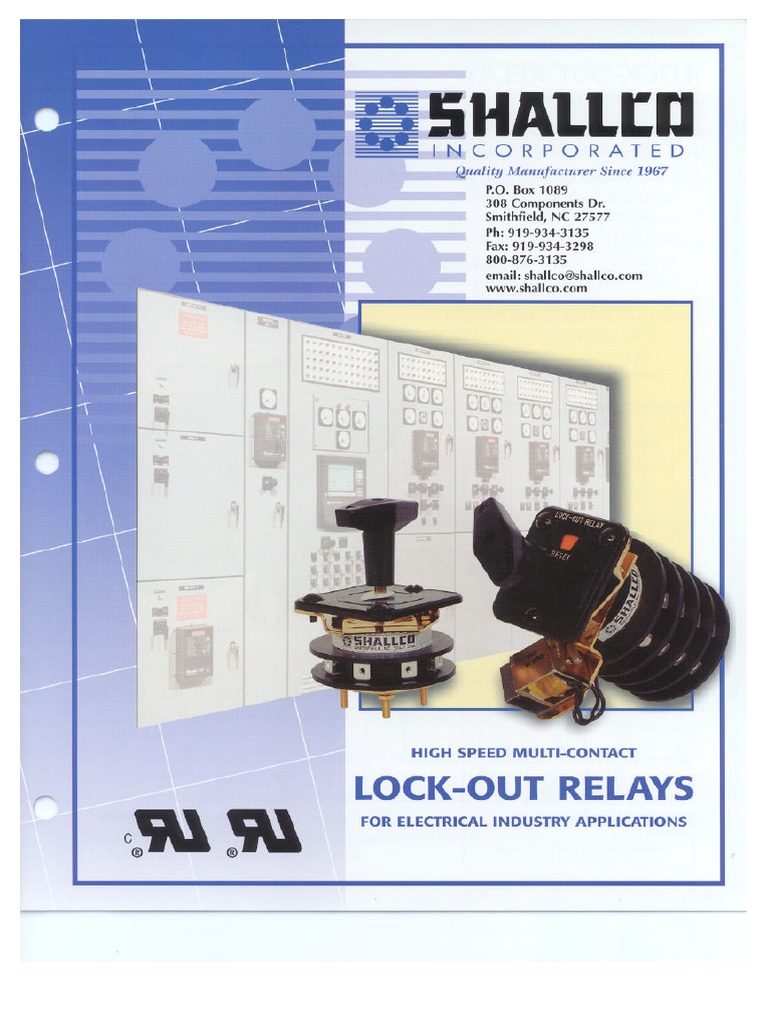 Lock-Out Relay - Shallco | PDF