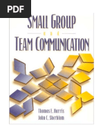 Download Small Group and Team Communication 4th ed Harris amp_  Sherblompdf by Name SN328250451 doc pdf