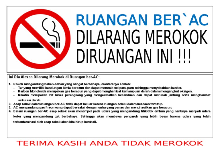 DILARANG MEROKOK DILARANG MEROKOK