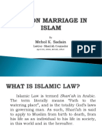Law On Marriage in Islam