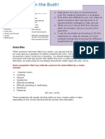 Summary - Snake Insect Bites and Blisters