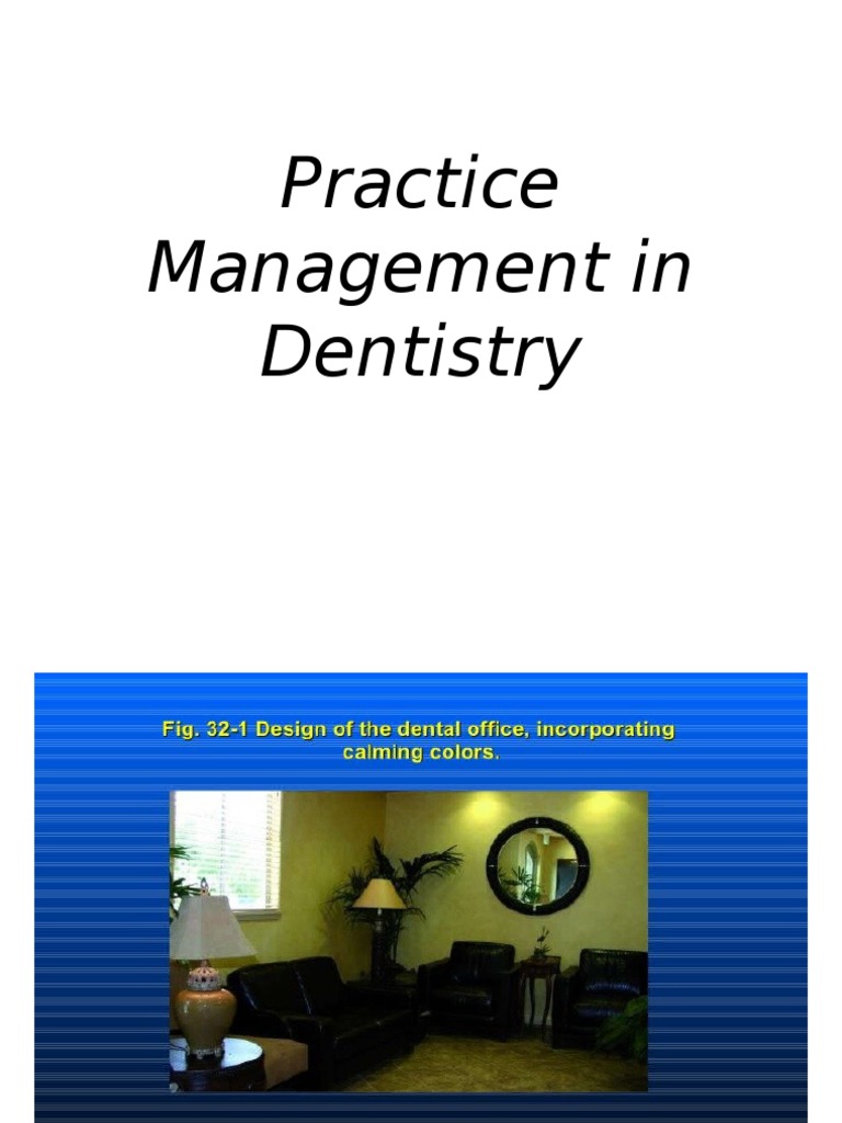 Practice Management in Dentistry. PDF Health Administration Dentist