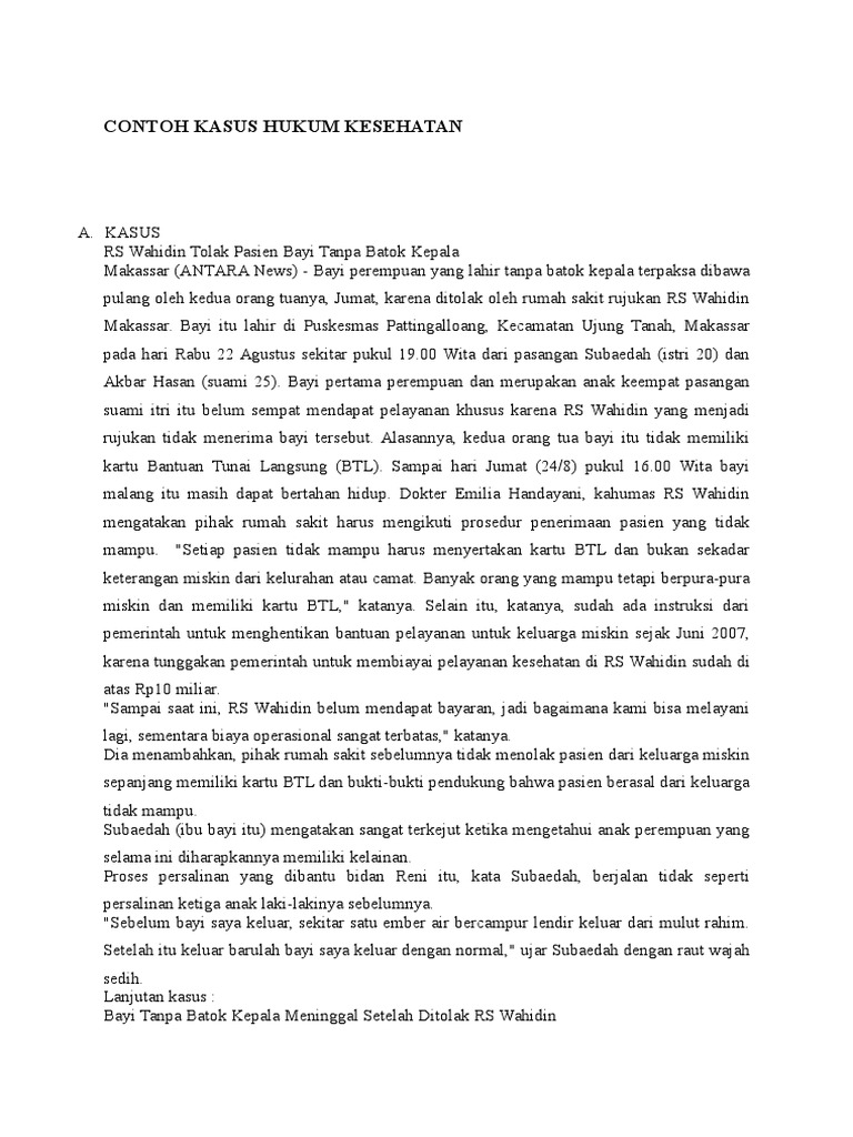 Contoh Soal Kasus Stroke Dikdasmen