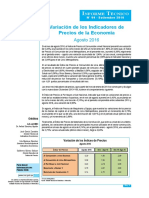 Indice de Precios Al Consumidor Ago2016