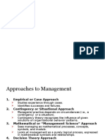 Management Styles and Approach