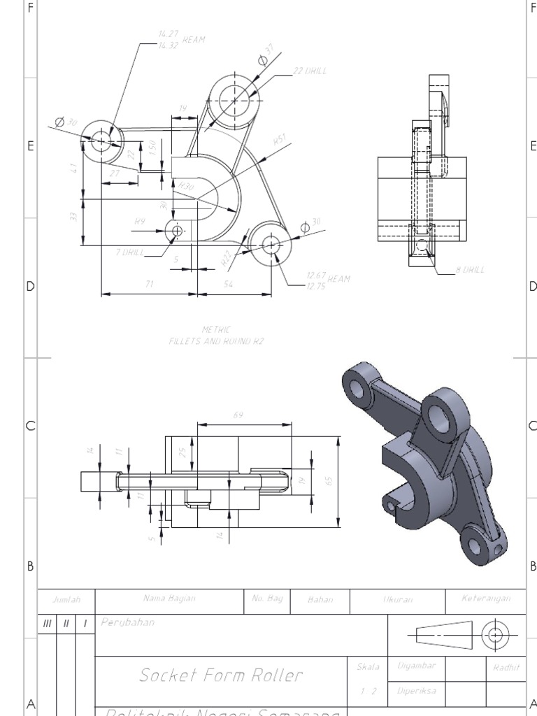 Socket Form Roller Sketch Guide | PDF