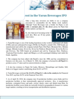Varun Beverages IPO