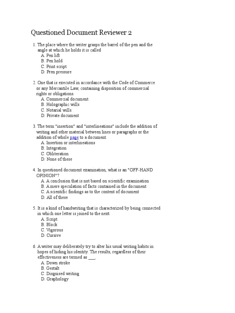 Questioned Document Reviewer 2 | PDF | Career & Growth | Language Arts ...