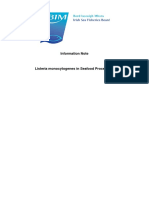 Listeria Monocytogenes in Seafood Processing