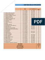 Ms - Excel (Daftar Nilai, Data Mahasiswa, Data Dosen, Menghitung IP, Matriks)