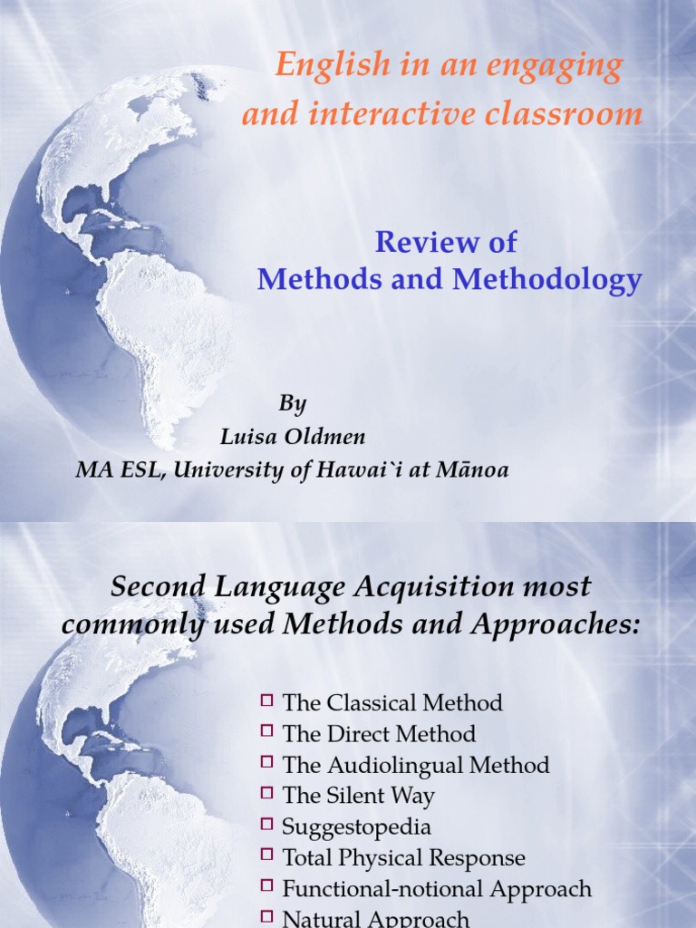 Methods and Methodology | PDF | Language Education | Applied Linguistics