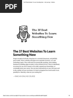 The 37 Best Websites To Learn Something New - Life Learning - Medium