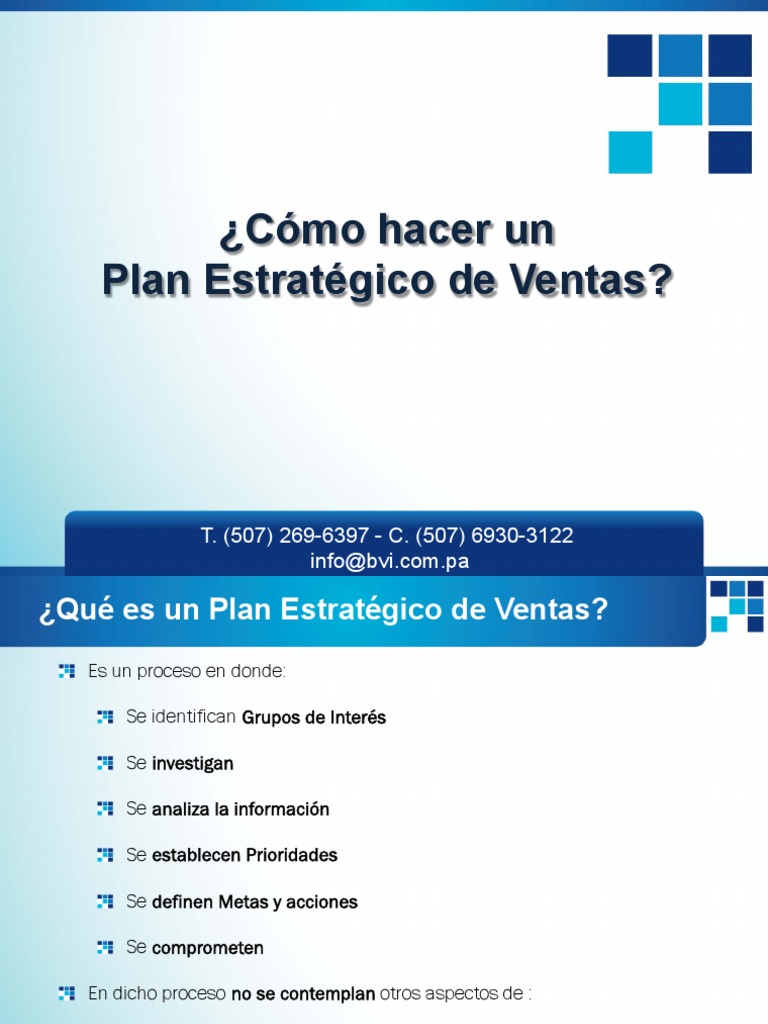 Guía para un Plan Estratégico de Ventas | PDF | Planificación | Marketing