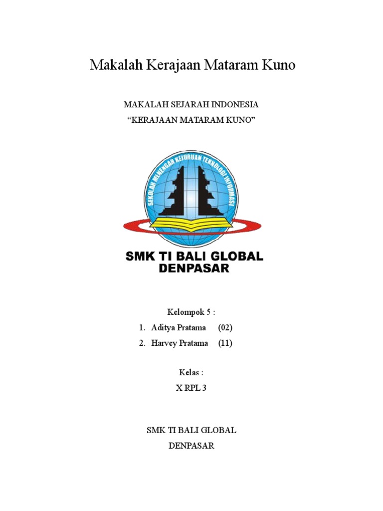 Makalah Kerajaan Mataram Kuno