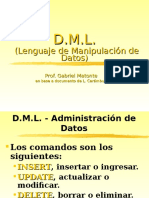 DML - Lenguaje de Manipulación de Datos