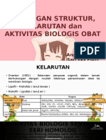 STRUKTUR AKTIVITAS DAN KELARUTAN OBAT