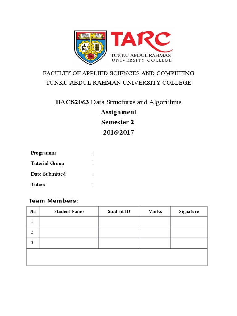 Assignment Front Cover and Declaration | PDF | Computers | Technology ...