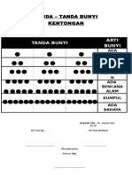 TANDA Bunyi Kentongan