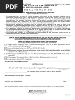 CDR Voluntary Application for ACR I-Card