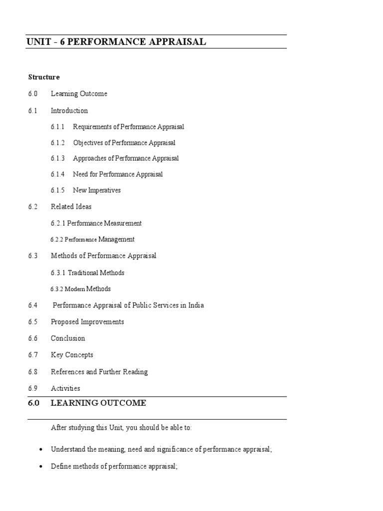 Performance Appraisal Overview | PDF | Performance Appraisal ...