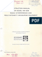 Stoddart NM20-B Instruction Manual Jan 1960
