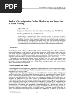 Review of Techniques For On-Line Monitoring and Inspection of Laser Welding