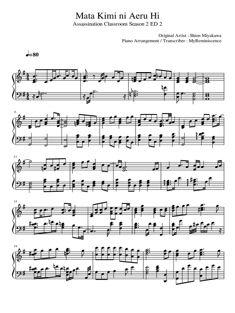 Mata Kimi Ni Aeru Hi PDF