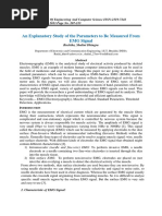 An Explanatory Study of The Parameters To Be Measured From EMG Signal