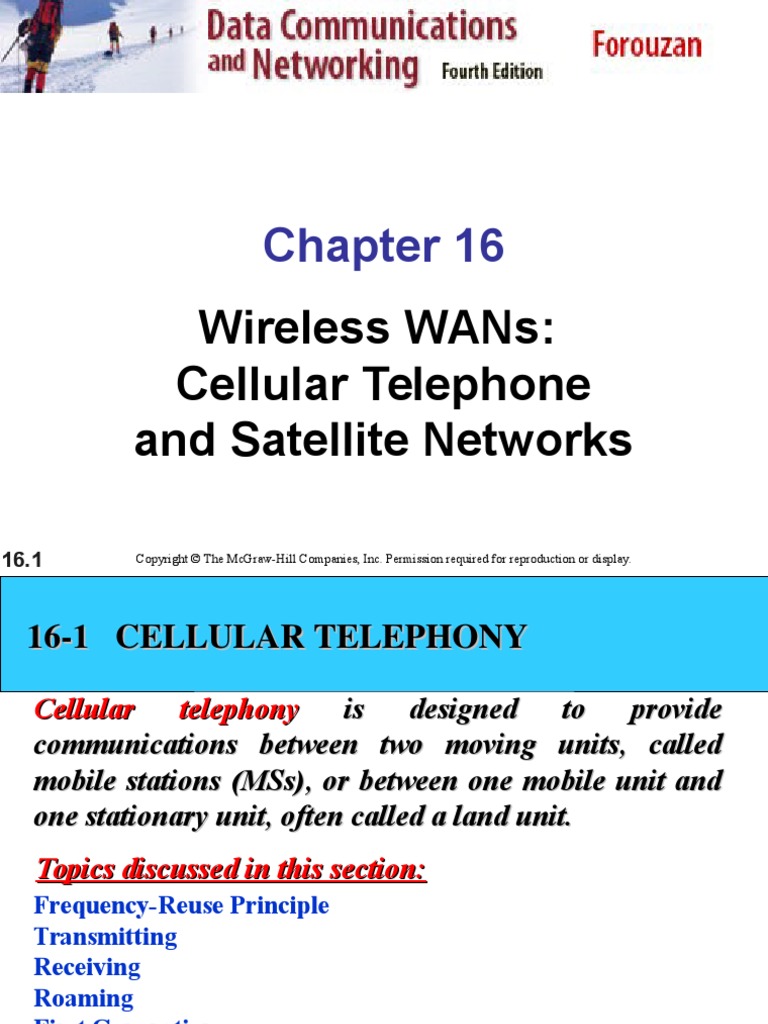 Wireless Wans: Cellular Telephone and Satellite Networks | PDF ...