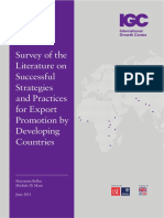 Survey of The Literature On Successful Strategies and Practices For Export Promotion by Developing Countries