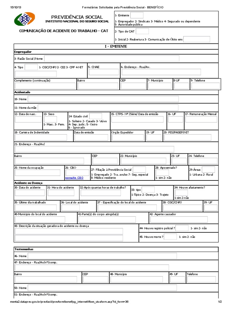 Modelo Cat Pdf Indústrias De Serviços Bem Estar