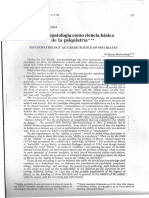 La Psicopatologia Como Ciencia Basica