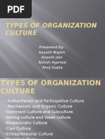 Types of Organization Culture