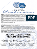 Rochester City Council Proclamation Against Discrimination