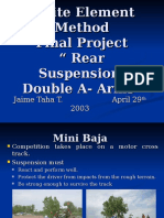 Finite Element Method Final Project " Rear Suspension-Double A - Arms"