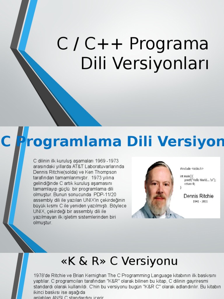 C - CPP Dilleri Versiyonları | PDF