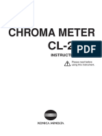 Chroma Meter CL-200A: Instruction Manual