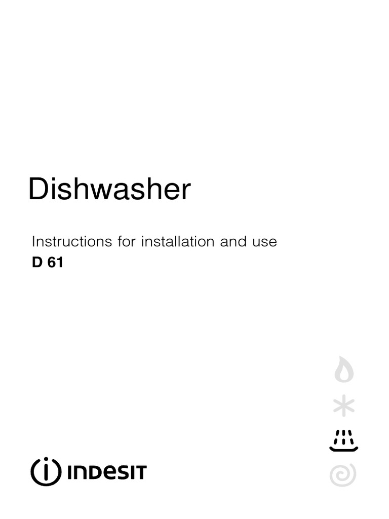 Dishwasher Instructions For Installation and Use PDF Dishwasher Ac Power Plugs And Sockets