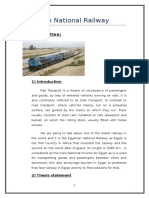 Egyptian National Railway: A) Introduction