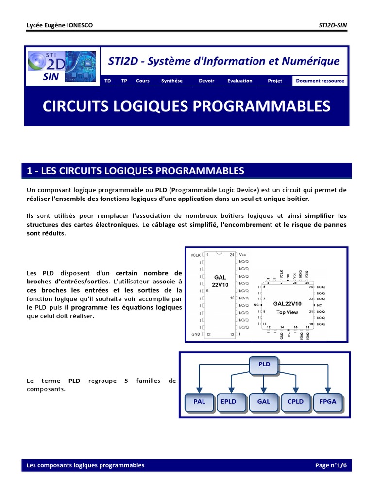Document Ressource Les PLD PDF | PDF