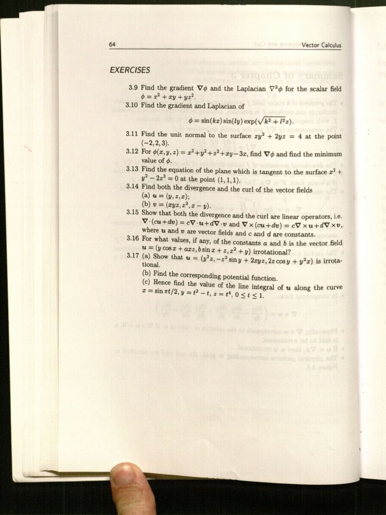 Vector Calculus by Matthews Chapters 4-5 | PDF | Science | Teaching ...