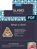 Slang Expressions With The Word Shit