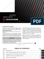 2009 Dodge Durango User Manual